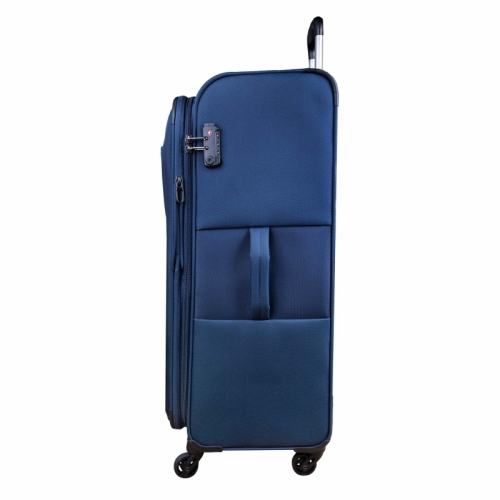 Levný textilní cestovní kufr na 4 kolečkách Paklite Valencia 79 cm rozšiřitelný 93-100 L
