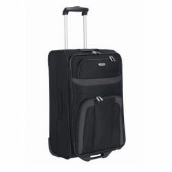 Látkový kufr na 2 kolečkách Travelite Orlando 63 cm černý, levné kufry s kolečky