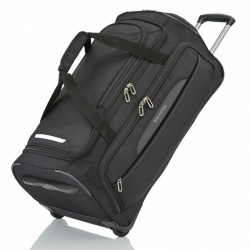 Cestovní taška na kolečkách Travelite CrossLITE Wheeled duffle M Black 82 litrů