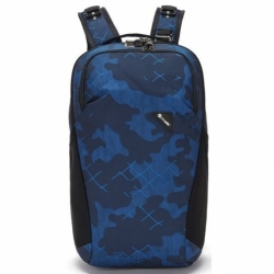 Batoh Pacsafe Vibe 20L Backpack blue camo, bezpečné batohy