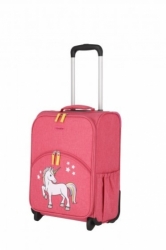 Dětský kufr s kolečky Travelite Youngster 2w Unicorn červený jednorožec