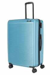 Skořepinový cestovní kufr na 4 kolečkách Paklite Sienna L blue modrý 77 cm