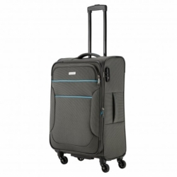 Střední textilní cestovní kufr Travelite Story 4w M anthracite šedý